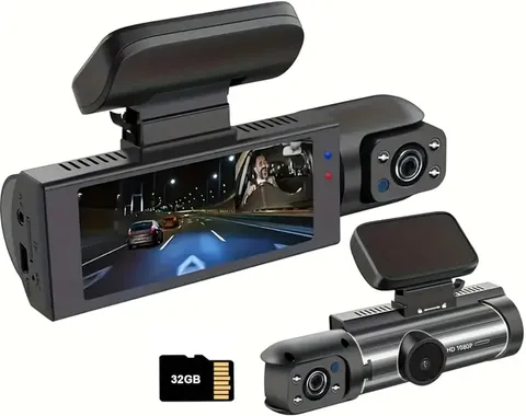 1080P Dual Camera Dash Cam for Cars, Driving Recorder with IR Night Vision,