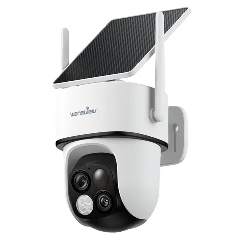 wansview B7 Solar Outdoor Security Camera 2K Dual Lens 360° Wi-Fi