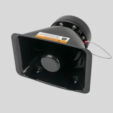12V High Performance Siren Speaker 200 Watt Rectangle High-Performance Black