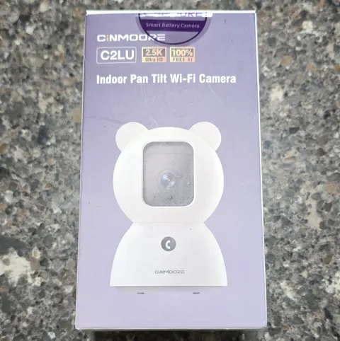 CINMOOORE C2LU Indoor Wi-Fi IP Camera 2.5K UHD Pan/Tilt Night Vision