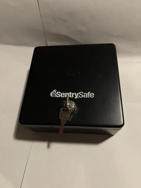 Metal Fire Proof Safe Lock Box Book Vault
