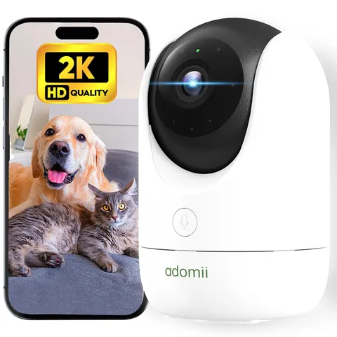 2K Indoor Cameras for Home Security - Camera with Pan/Tilt, 33ft Night Vision...