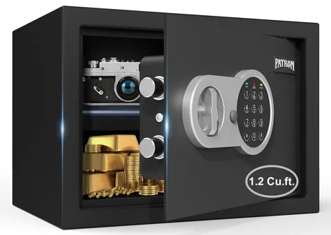 [ 1.2 Cu.ft. ]Safe Box with Key,Digital Security Home Safe,Cabinet Safes for ...