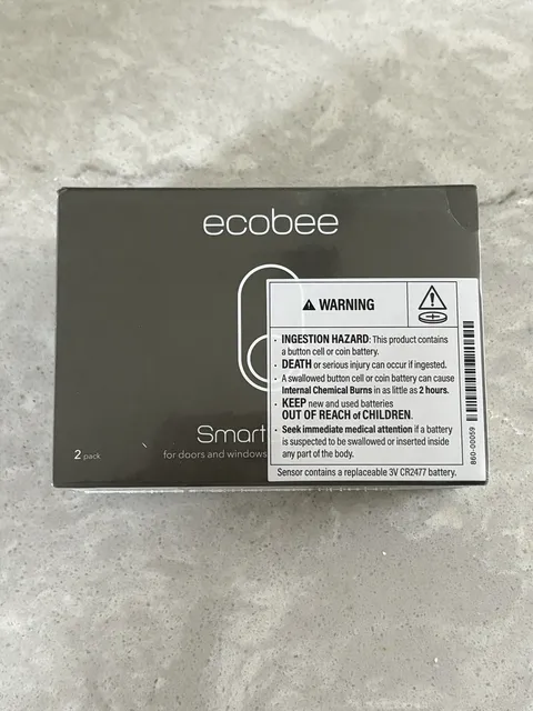 ecobee SmartSensor for Doors and Windows - Pack of 2 (EB-DWSHM2PK-01)