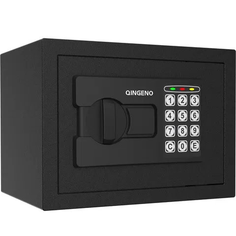 Mini Safe with Digital Electronic Security Keypad, Wall or Cabinet Safe for H...