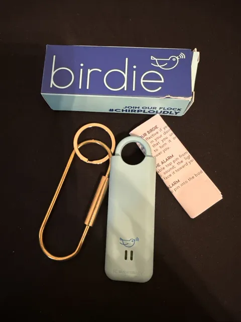 Birdie Original Personal Safety Alarm Key Chain Aqua, Lemon, Lavendar, Coral
