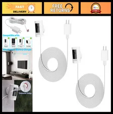 16FT Waterproof Power Cord Adapter for Ring Stick Up Cam & Spotlight Cam - 2 Pac