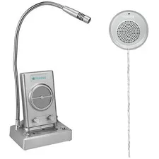 Window Intercom System with Wireless Microphone Connectivity
