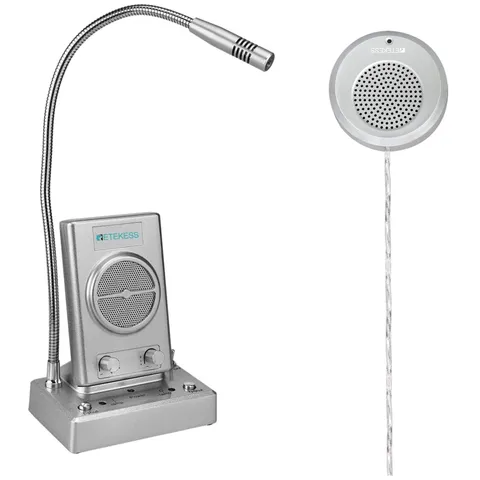 Window Intercom System with Wireless Microphone Connectivity