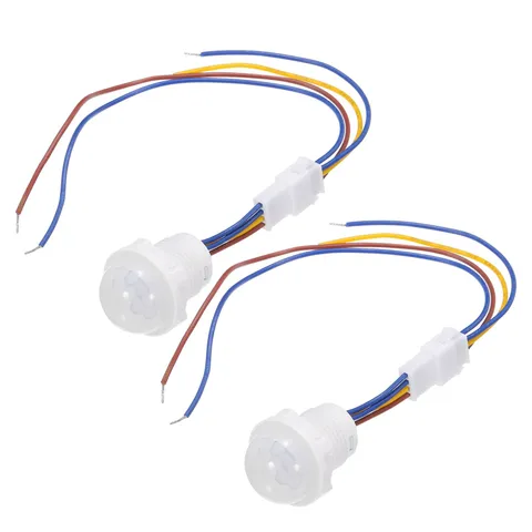 Motion Sensor Light Switch,85-265V PIR Human Activated Sensor for LED Light 2Pcs