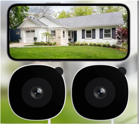 INFIYA 2K No Drill Window Camera-2 Pk 2.4Ghz & 5Ghz WiFi - Free Mount