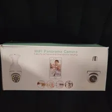 WiFi Panorama Camera Bulb S 360° Coverage Night Vision Two-Way Audio Wi-Fi