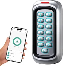 Wireless Wifi Tuya Access Control Keypad, 12V DC Metal Door Access Control | IP6