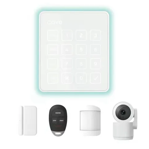 Cove Secure Hub Wireless Home Security System Kit w/ Keypad Sensors Alarm