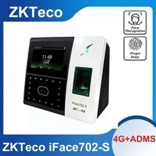 ZKTeco iFace702-S+4G ADMS Biometric Fingerprint Time Attendance Access Control