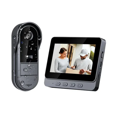 TKMARS Doorbell Camera Wireless No Subscription 1080P, Waterproof Door Color