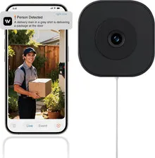 2K Window Camera, 2.4G Wifi, Window Security Camera for Home, Full Color Night V
