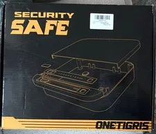 ONETIGRIS Small Biometric Hand Gun Safe w/ Digital Keypad, Black Metal