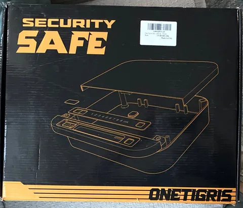 ONETIGRIS Small Biometric Hand Gun Safe w/ Digital Keypad, Black Metal