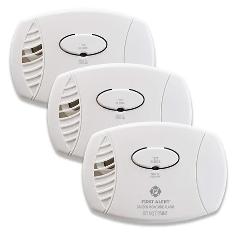 First Alert CO606, Plug-In Carbon Monoxide (CO) Detector, (Pack of 3), White