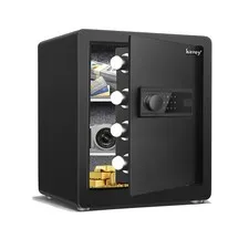 Kavey 2.0 Cub Safe Box, Steel Security Safe and Lock Box with Backlit Touch S...