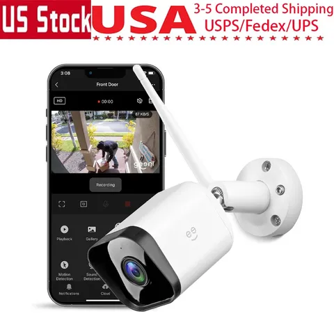 Hawk 3 1080P Outdoor Security Camera,WiFi,IP65,Night Vision,2‑Way Audio,1‑Pack