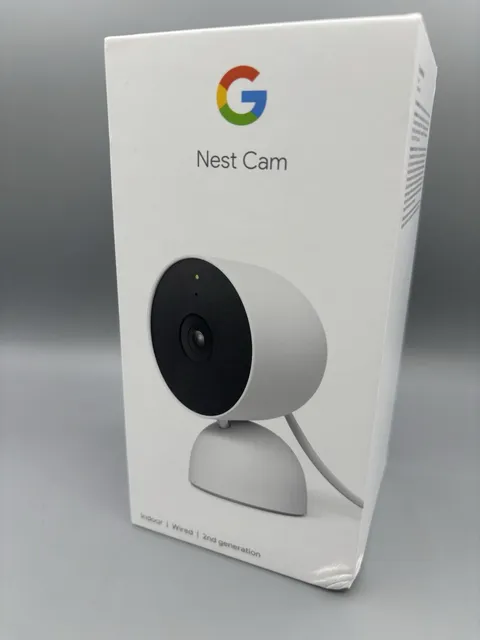 Google Nest Cam Indoor Wired 2nd Generation White GA01998-US