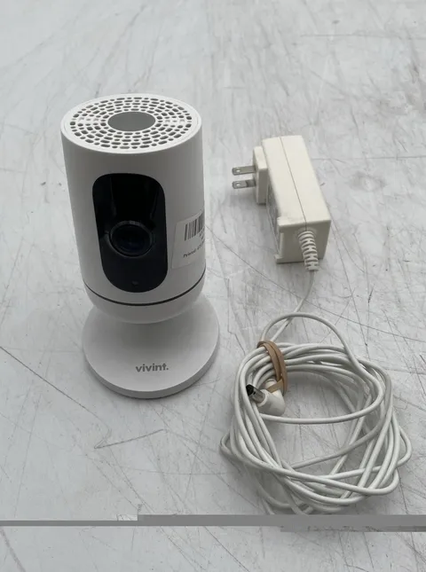 Vivint V-CAM1 Ping Indoor Security Camera 1080p WiFi With Power Adapter