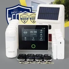 HOMSECUR Wireless WIFI 4G SMS Autodial Burglar Intruder 4.3" Alarm System