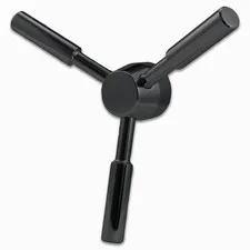 WAH LIN PARTS 3 Spoke Heavy-Duty Black Handle - Safe & Vault Door Handle