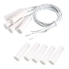 5pcs RC-35 NC Recessed Wire Door Contact Sensor Alarm Magnetic Reed Switch