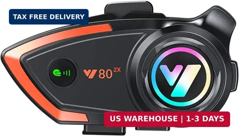 Motorcycle Helmet Bluetooth Headset 500meters 2 Riders Bluetooth Helmet Intercom