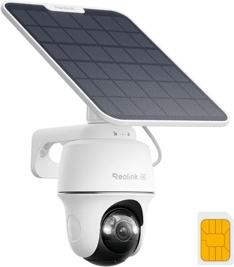 REOLINK 4K LTE Cellular Security Camera Wireless Outdoor, No Wifi 3G/4G Solar Po
