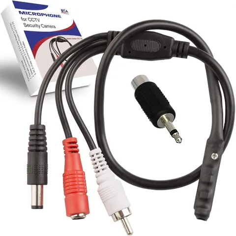 CCTV Microphone Outdoor for Security Camera IP: Audio Surveillance Microphone R