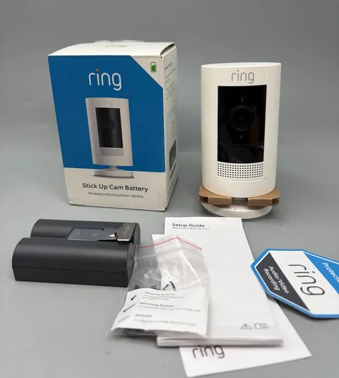 Ring Stick Up Cam Battery HD Security Camera (3rd Gen) - White