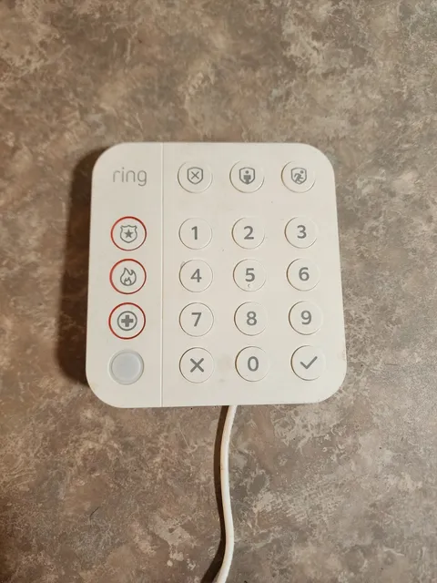 Ring 5AT2S7 (2nd Gen) White 19-Button Home Security System Wireless Alarm Keypad