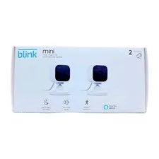 Blink Mini Indoor 1080p Wi-Fi Security Camera 2-Pack White Two Way Audio HD New
