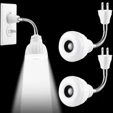 Yahenda 3 Piece Plug in Motion Sensor Light Indoor 5W PIR Infrared Motion-Act...