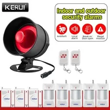 Home Wireless Security System Alarm Siren Horn Loud Alarm Kit for Home Business