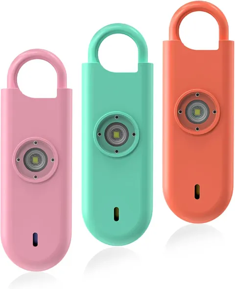 140Db Personal Safety Alarm for Women, 3 Pack Safe Alarm Protection Keychain wit