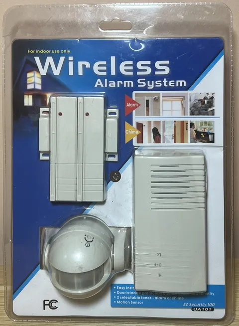 Indoor Wireless Alarm System EZ Security 100 Motion Sensor Alarm or Entry Chime