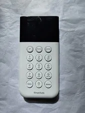 SimpliSafe Home Security System Genuine Wireless Keypad Remote White SSKP3 X4 AA