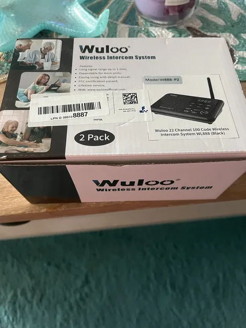 Wireless Intercom System 2 Pack 10 Channel 1 Mile Home Office Room to Room