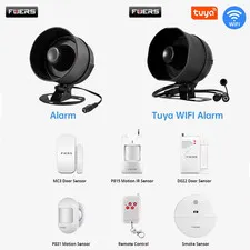 DIY Wireless 120dB Loud Alarm System Tuya WIFI Siren Speaker Detectors Smart Hom