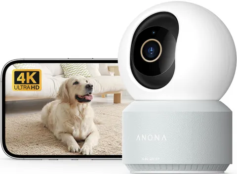 Cámara Interior 4K UHD 360° WiFi 6 Doble Banda Seguimiento Audio 2 Vías App