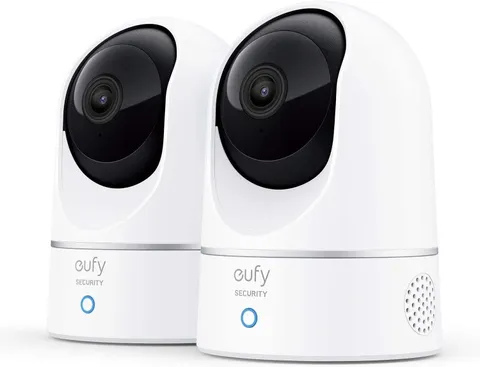 Eufy Security Indoor Cam E220 2-Cam Kit, 2K Indoor Camera with Pan and Tilt | Pl