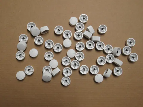 (50) White Russound  D-Stem Knob for Impedance Matching Volume Control 26X15mm