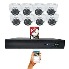 Evertech 16 Channel H.265 HD DVR 8 CCTV Security Camera System 4TB HDD Recording