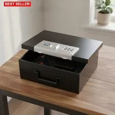 Safe Box Small Fire Resistant Steel Digital Code Lock Document Home Hideable