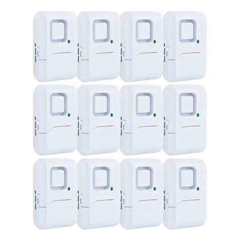 UltraPro Personal Security Window and Door Alarm, 12 Pack, 12 White